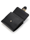 Interlocking G Flap Leather Half Wallet Black - GUCCI - BALAAN 5