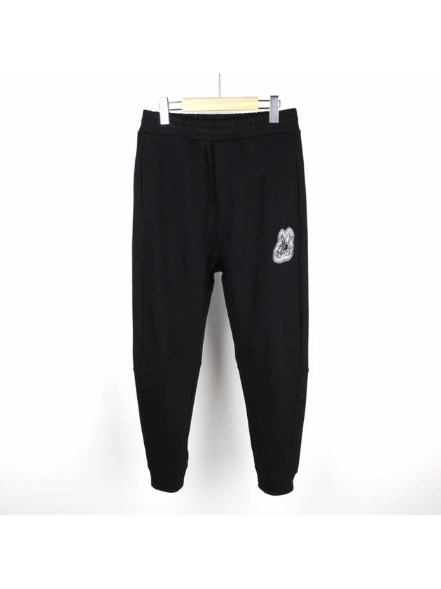 MCQ rabbit embroidery training pants black 494035 - ALEXANDER MCQUEEN - BALAAN 1