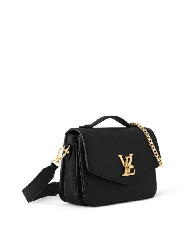 Oxford Lockme Leather Shoulder Bag Black - LOUIS VUITTON - BALAAN 3