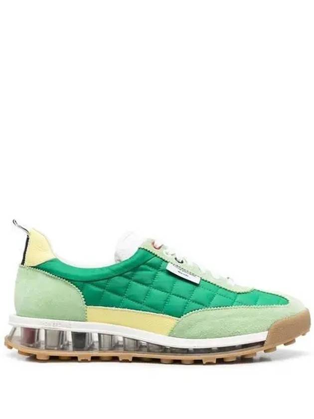 Men's Tech Runner Low Top Sneakers Green - THOM BROWNE - BALAAN 3