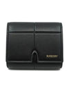 Snip Compact Half Wallet Black 8093548 - BURBERRY - BALAAN 1