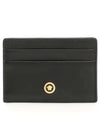 Medusa Leather Card Wallet Black - VERSACE - BALAAN 1