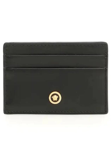 Medusa Leather Card Wallet Black - VERSACE - BALAAN 1