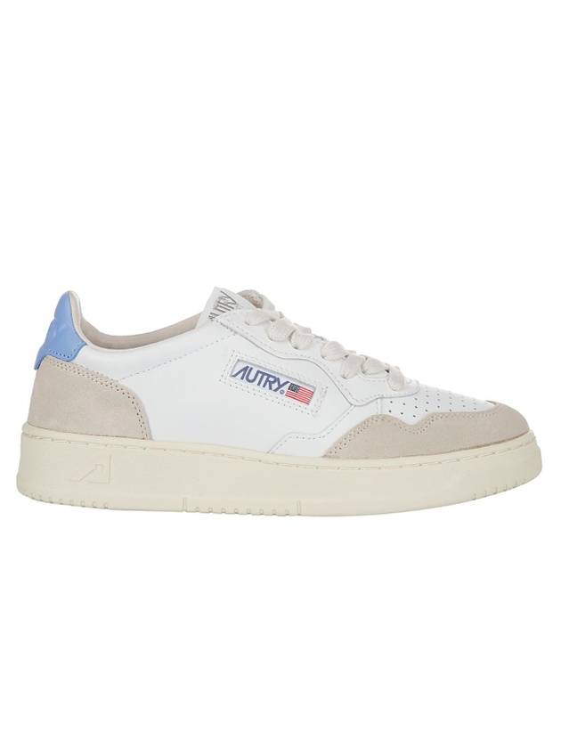 Medalist Blue Tab Suede Low Top Sneakers White Beige - AUTRY - BALAAN 1