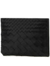 Intrecciato Clutch Bag Black - BOTTEGA VENETA - BALAAN 3