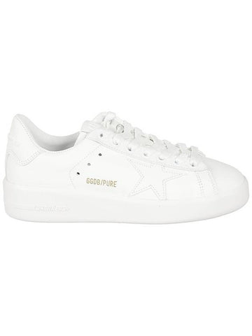 Women's White Tab Purestar Low Top Sneakers White - GOLDEN GOOSE - BALAAN 1