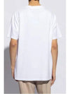 ORB Logo Cotton Short Sleeve T-Shirt White - VIVIENNE WESTWOOD - BALAAN 4