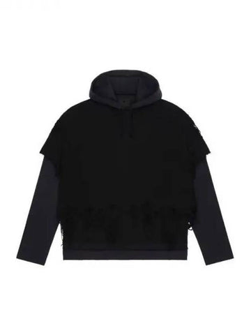 Overlap logo cotton hooded top 271826 - GIVENCHY - BALAAN 1