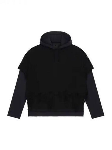 Overlap logo cotton hooded top 271826 - GIVENCHY - BALAAN 1