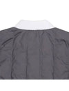 Men s color block knit windproof full zip up vest 2102GXVA GREY - BLACK&WHITE - BALAAN 4