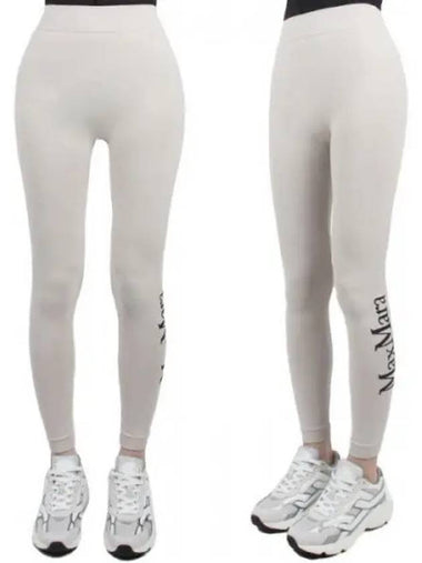 S Women Basilea Leggings Beige 011 1120433 - MAX MARA - BALAAN 1