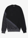 Diagonal Wool Knit Top Black - FENDI - BALAAN 2