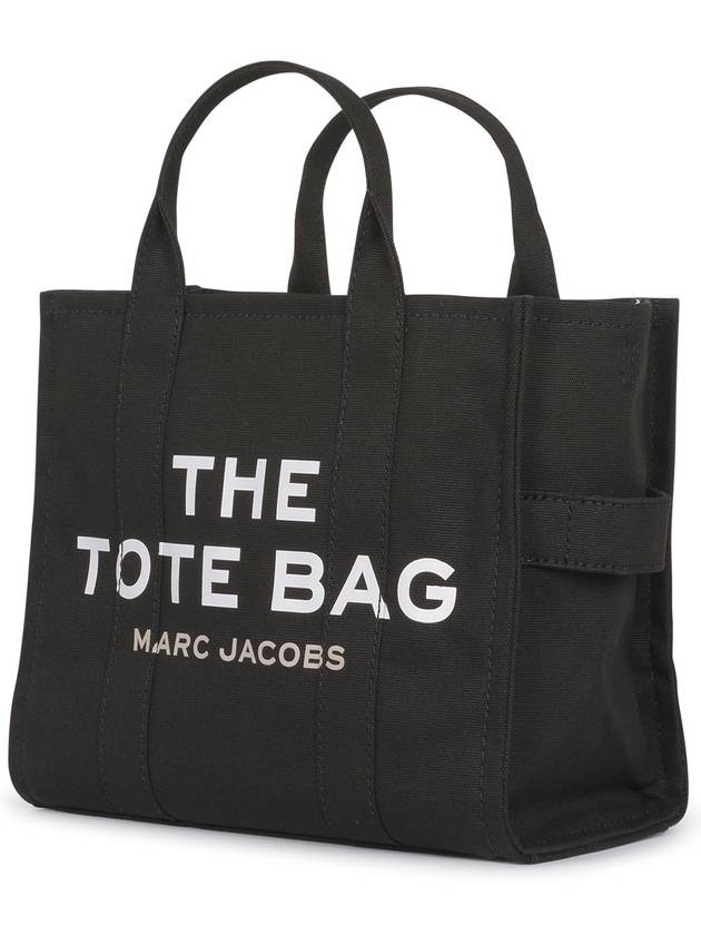 Logo Medium Canvas Tote Bag Black - MARC JACOBS - BALAAN 3