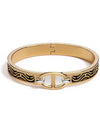 Mini Click Chandal Bracelet Black Gold - HERMES - BALAAN 2