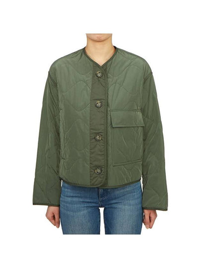 Umberta Button Flap Pocket Side Zipper Jacket Dark Green - MAX MARA - BALAAN 2