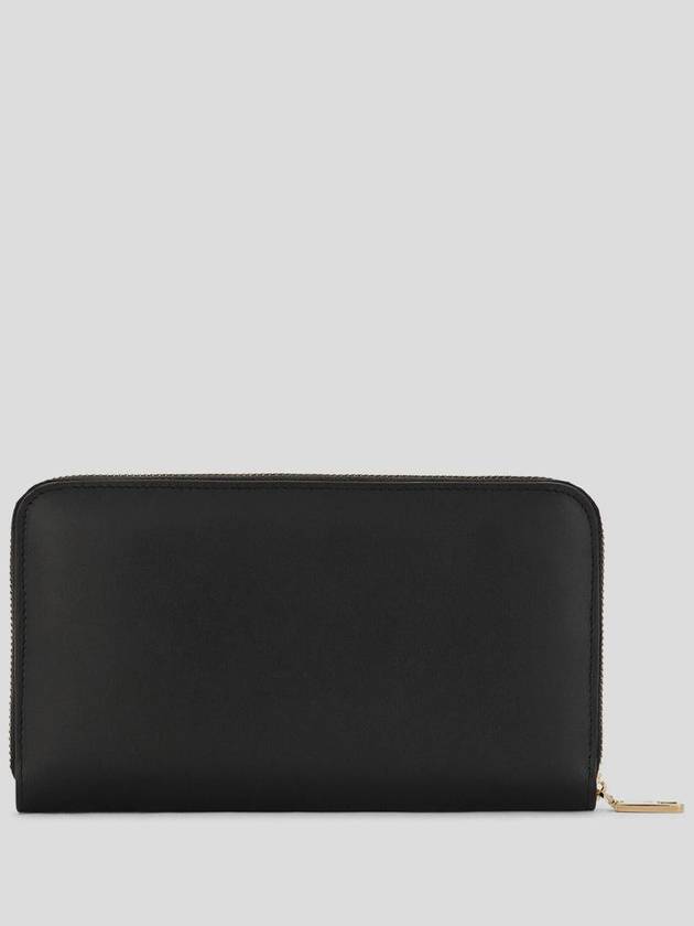 DG logo zipper calfskin long wallet black - DOLCE&GABBANA - BALAAN 4