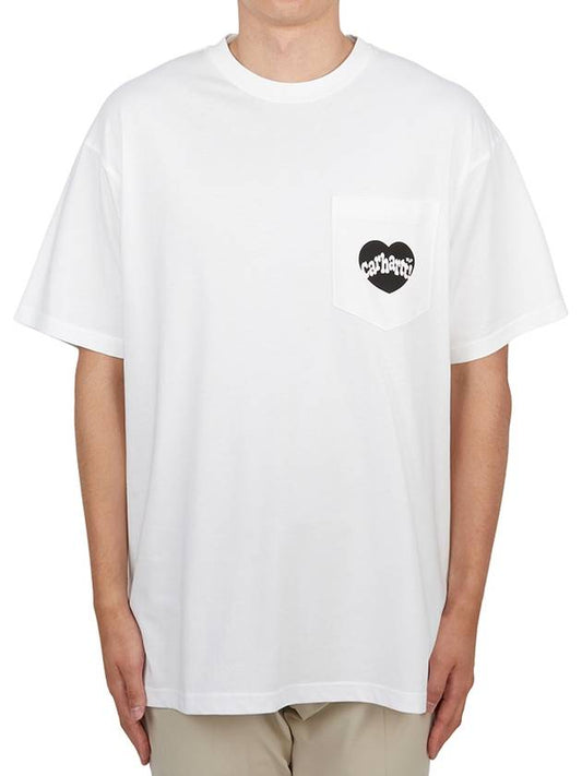 24 F W Carhartt Cotton T-Shirt WITH FRONTAL AMOUR LOGO I03367500AXX B0651173280 - CARHARTT WIP - BALAAN 2