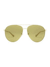 Eyewear Aviator Frame Sunglasses Gold - GUCCI - BALAAN.