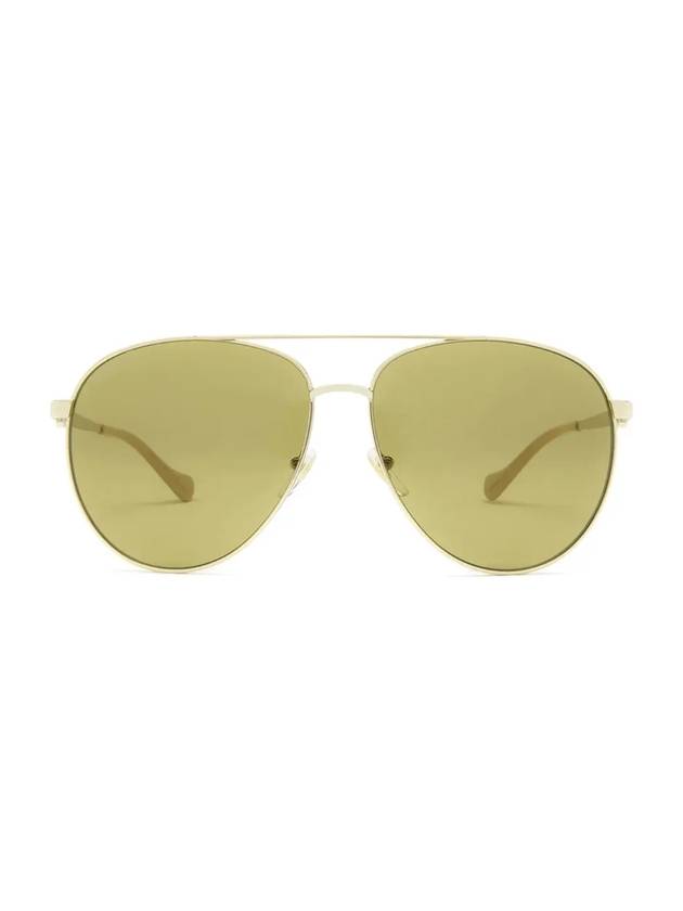 Eyewear Aviator Frame Sunglasses Gold - GUCCI - BALAAN.