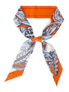 Togo Print Silk Scarf Orange - SALVATORE FERRAGAMO - BALAAN 2