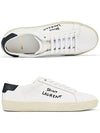 Court Classic Black Tab Low Top Sneakers White - SAINT LAURENT - BALAAN 6