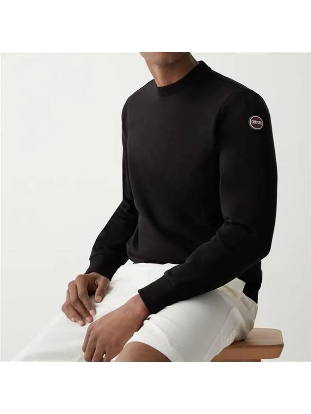 Logo Patch Sweatshirt Black - COLMAR - BALAAN 4