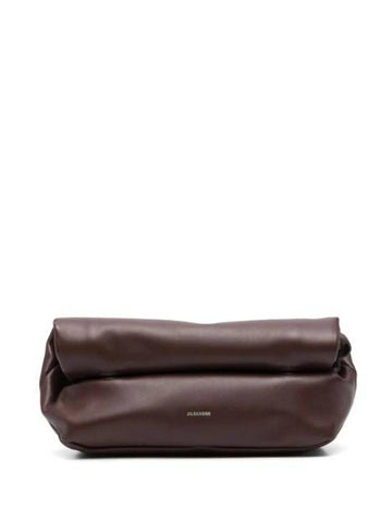 Rollup Small Cross Bag Brown - JIL SANDER - BALAAN 1