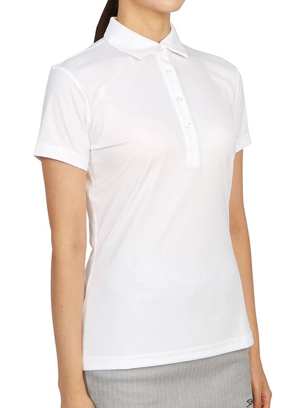 Golf Henrietta Debossed Polo AWJT07881 0000 Women's Henrietta Debossed Polo - J.LINDEBERG - BALAAN 4