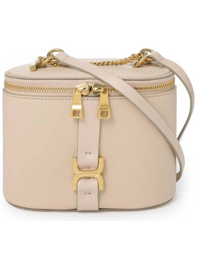 Marcie Vanity Mini Chain Grained Leather Cross Bag Pink - CHLOE - BALAAN 2