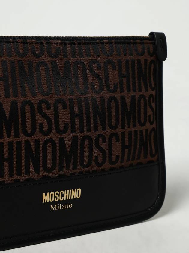 Clutch Moschino Couture in pelle e tessuto jacquard - MOSCHINO - BALAAN 4