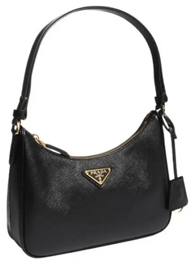 Triangular logo Saffiano leather mini bag handbag tote - PRADA - BALAAN 1