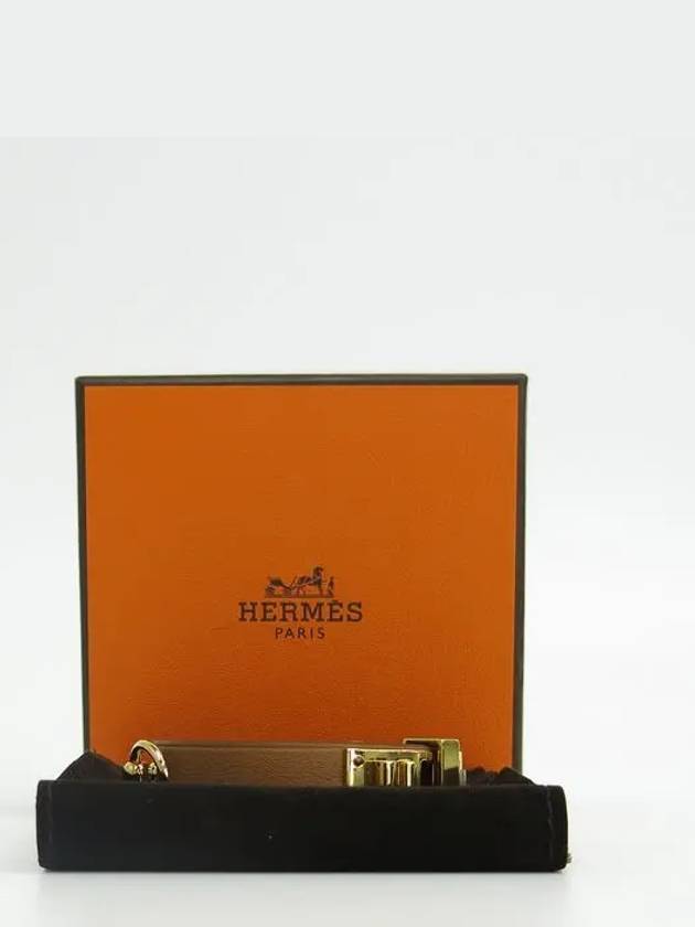 MINI DOG ANNEAUX brown color gold bracelet - HERMES - BALAAN 4