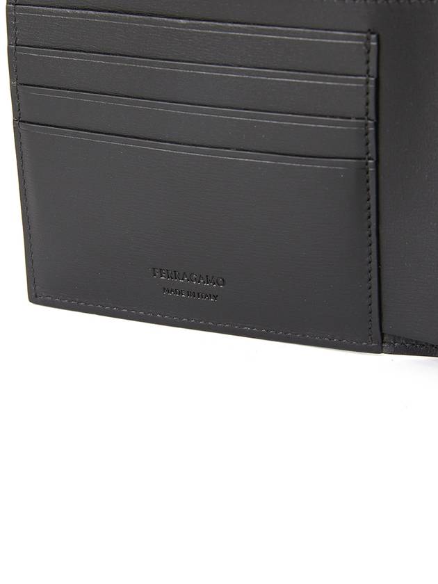 Logo Detail Classic Half Wallet Black - SALVATORE FERRAGAMO - BALAAN 6