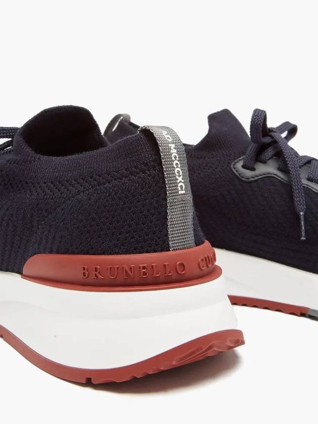 Knit Running Sneakers Navy - BRUNELLO CUCINELLI - BALAAN 6