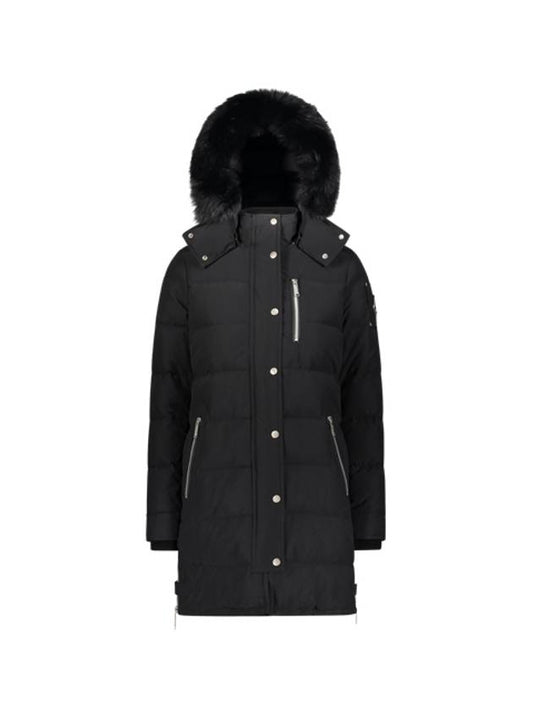 Women's Palmerston Fur Parka Black - MOOSE KNUCKLES - BALAAN.