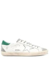 Superstar Green Heel Tab Leather Sneakers White - GOLDEN GOOSE - BALAAN 2