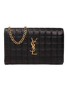 Cassandre Matelassé Leather Cross Bag Black - SAINT LAURENT - BALAAN 1