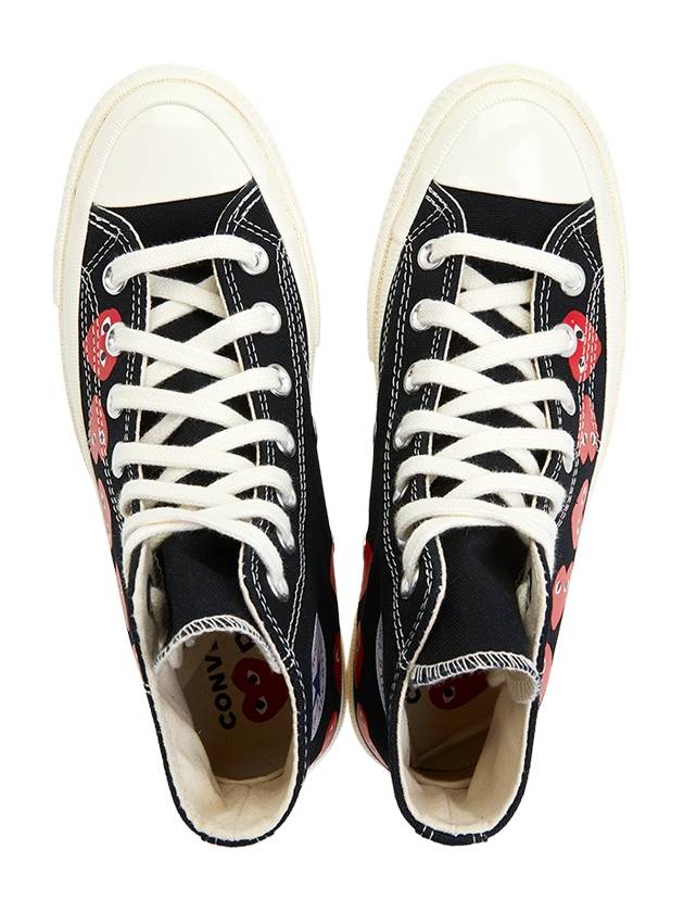 Play x Converse Chuck Taylor All Star 70 High Top Sneakers Black - COMME DES GARCONS - BALAAN 3