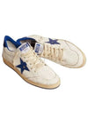 Men's Blue Tab Blue Star Low Top Sneakers White - GOLDEN GOOSE - BALAAN 2