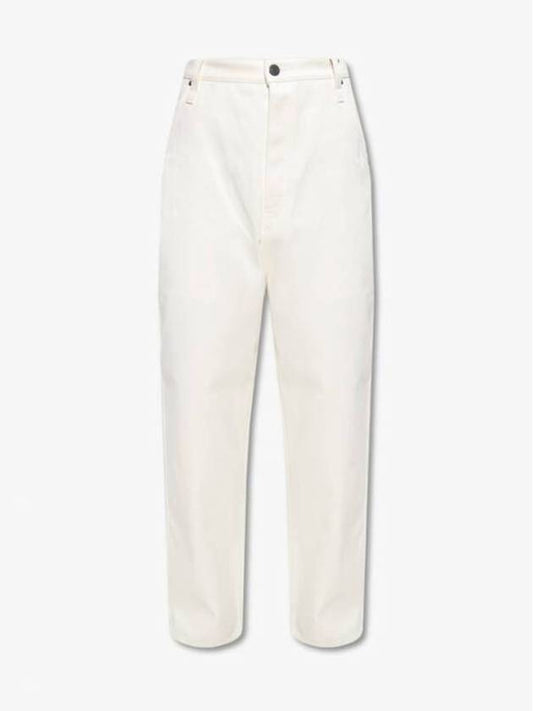Cotton Straight Pants White - AMI - BALAAN 2