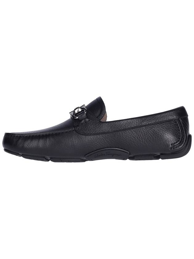 Gancini Ornament Driving Shoes Black - SALVATORE FERRAGAMO - BALAAN 4