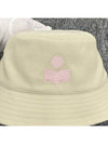 HALEY logo bucket hat ecru light pink CU001XFA A3C05A ECLP - ISABEL MARANT ETOILE - BALAAN 5