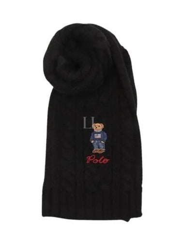 Stars and Stripes Bear Cable Knit Wool Muffler PC1036 001 - POLO RALPH LAUREN - BALAAN 1