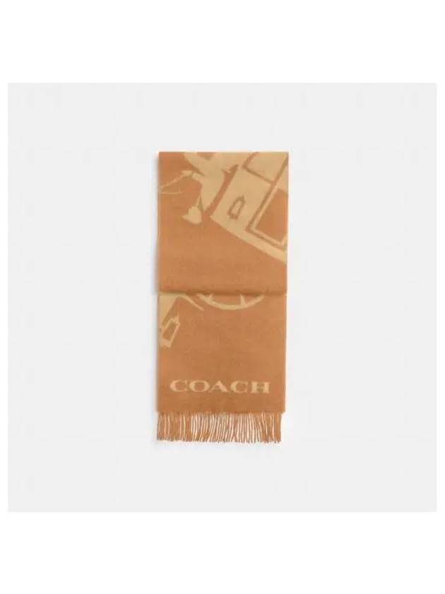 Hose and Carriage Cashmere Muffler CU826 T7J - COACH - BALAAN 1