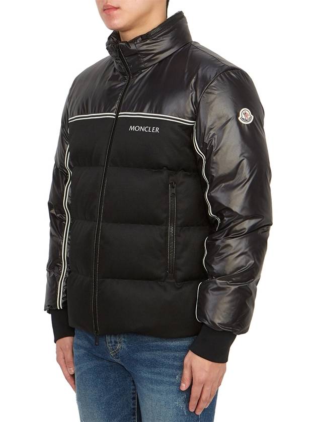 High Neck Goose Down Zip-Up Jacket Black - MONCLER - BALAAN 4