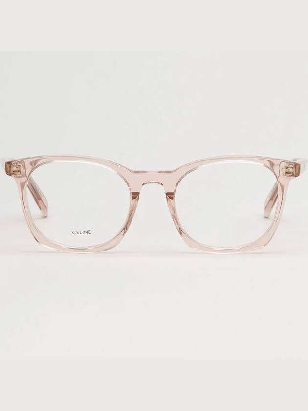 Glasses frame CL50058I 074 transparent pink square horn - CELINE - BALAAN 3