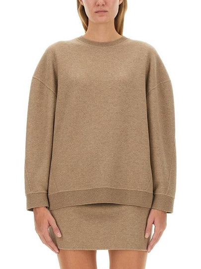 Elvira jersey crewneck knit top hazelnut brown - MAX MARA - BALAAN 2