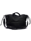 Men's Logo Print Tote Bag Black - AMI - BALAAN.