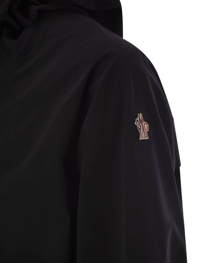 Orden Nylon Zip-Up Hoodie Black - MONCLER - BALAAN 5