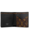 Multiple 2-Fold Bifold Wallet Brown Black - LOUIS VUITTON - BALAAN 4